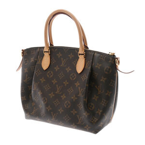 Louis Vuitton Canvas Handbag Brown Monogram Turenne